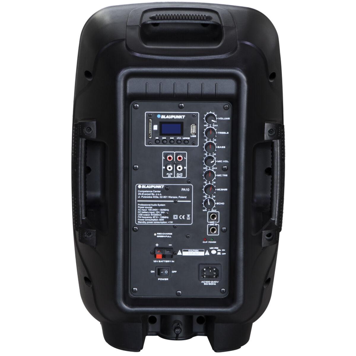 Altoparlante Bluetooth Portatile Blaupunkt Profesjonalny system audio PA10 Nero 600 W