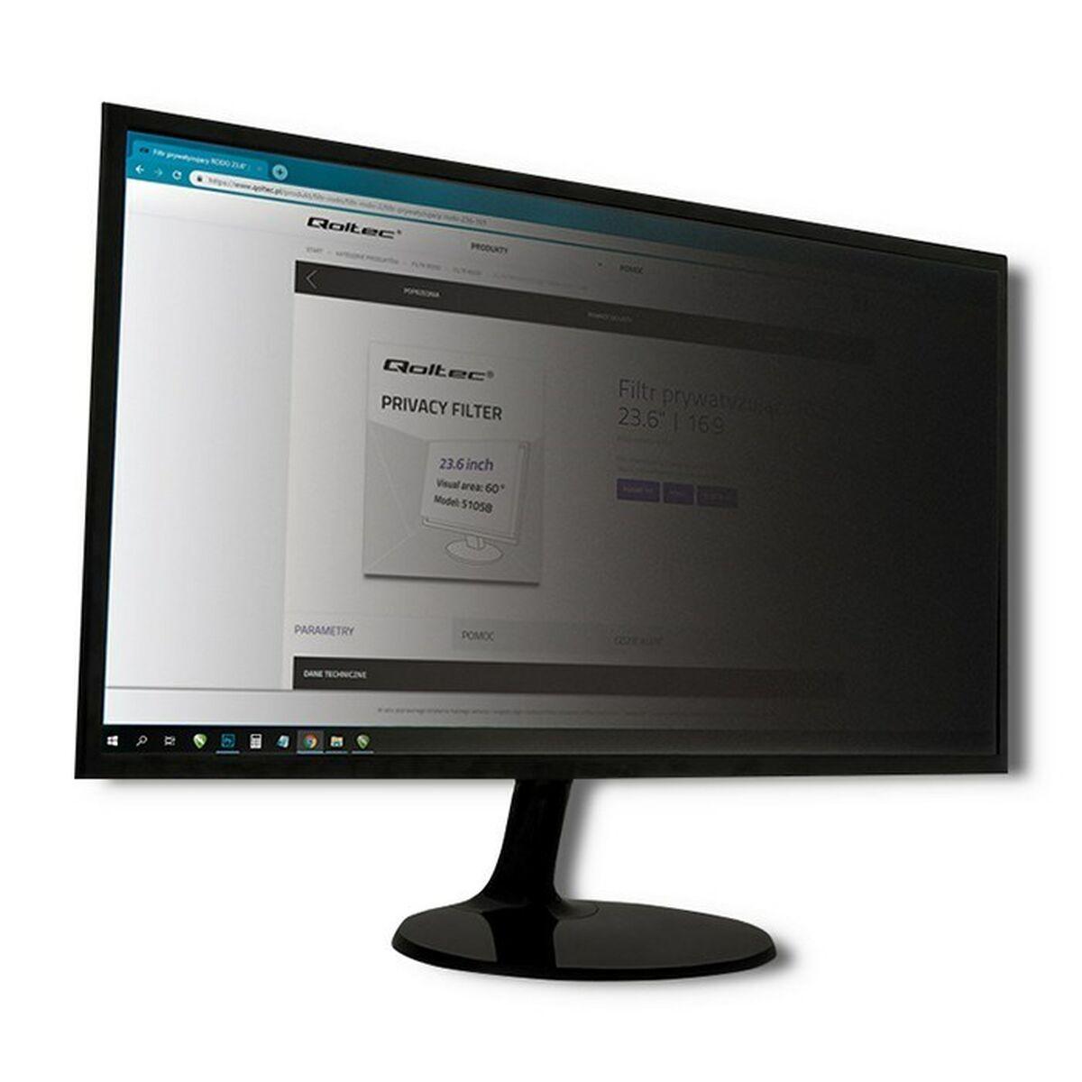 Filtro Privacy tramite monitor Qoltec 51060