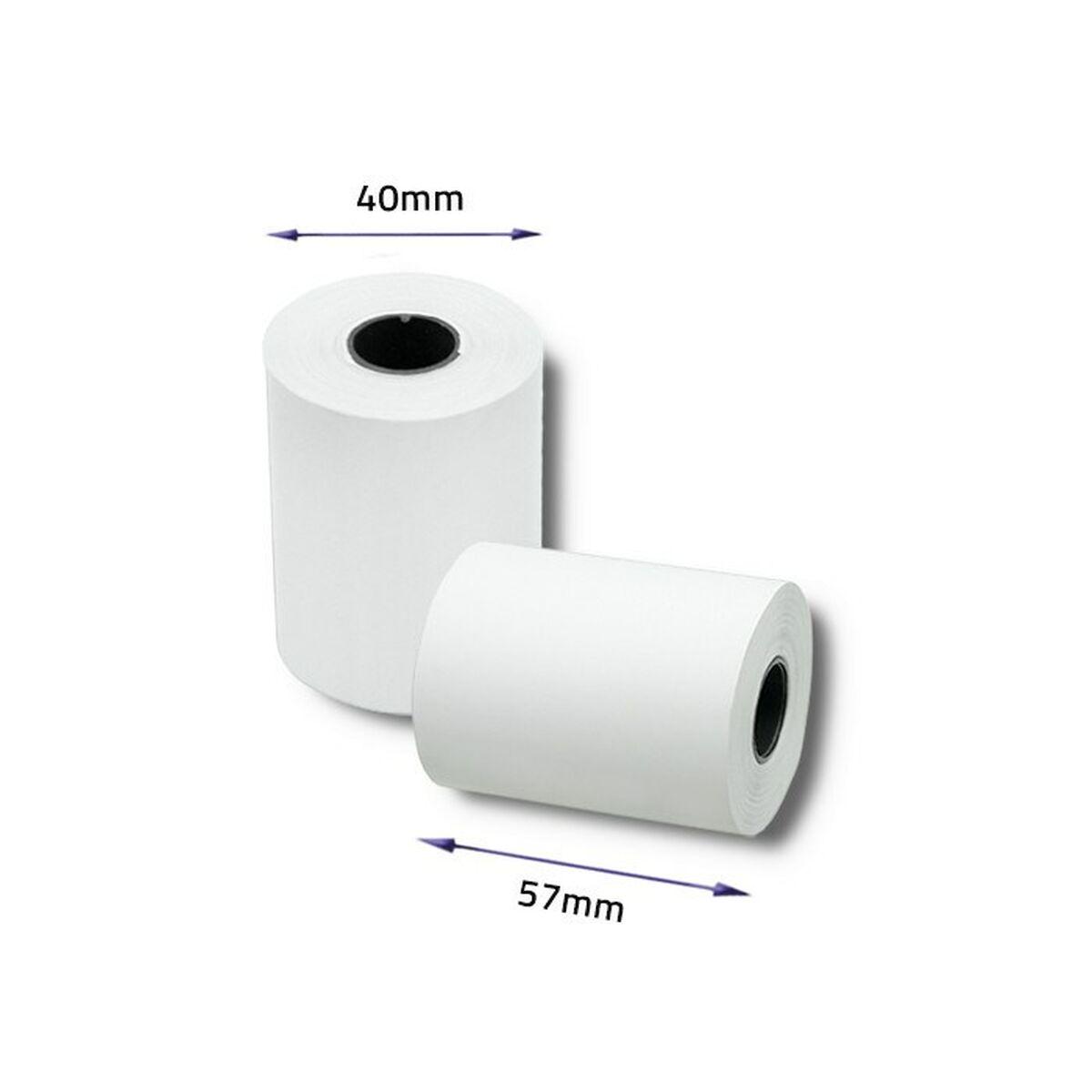 Rotolo di Carta Termica Qoltec 51899 10 Unità Bianco 57 mm 16 m