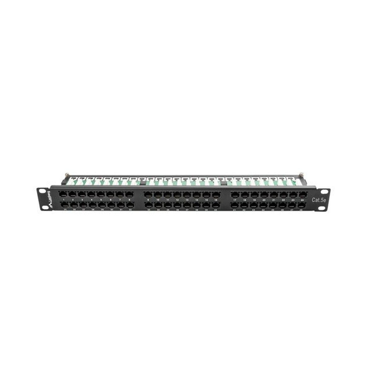 Pannello Patch 48 Porte UTP Categoria 6 Lanberg PPU5-1048-B