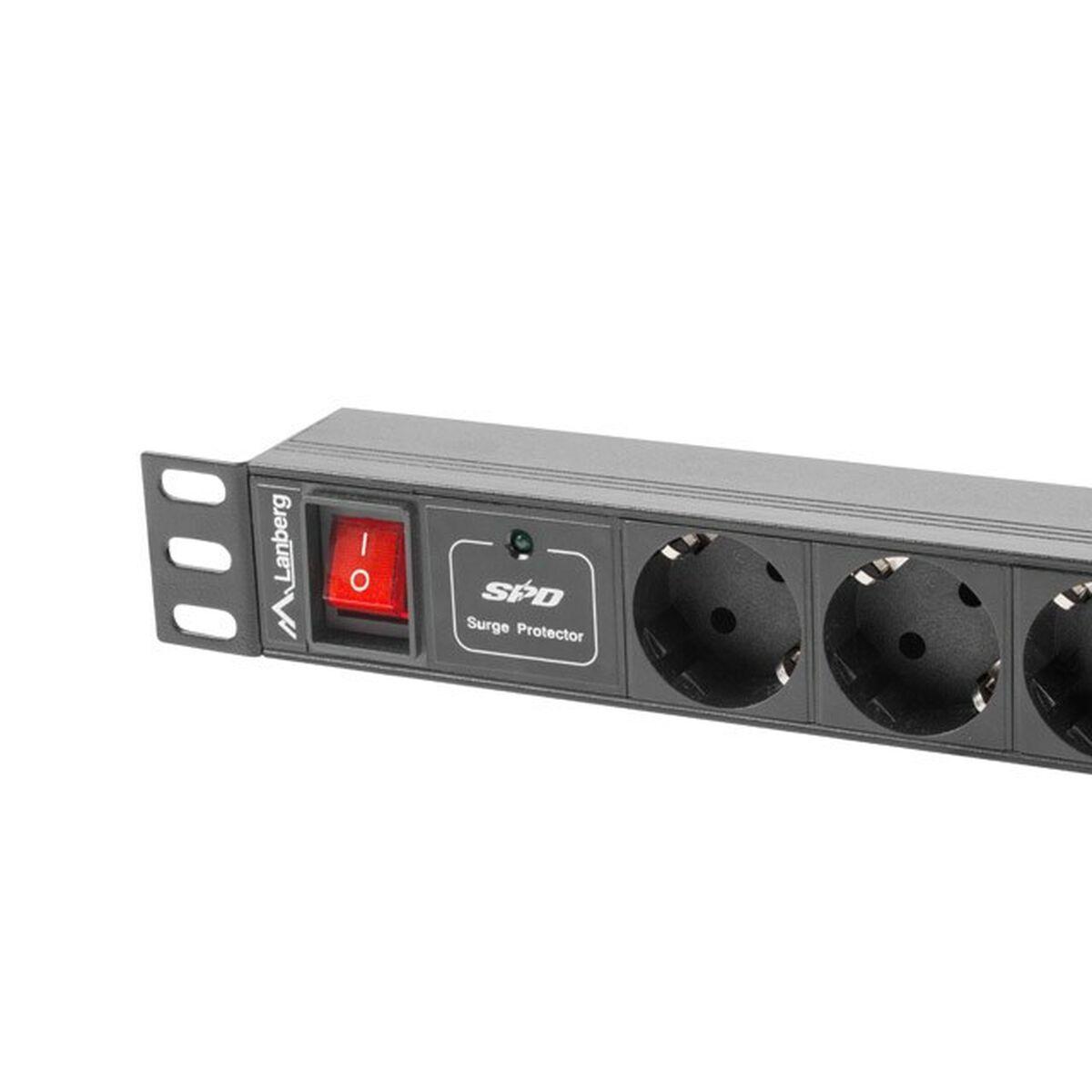 Ciabatta Multipresa Lanberg PDU-07F-0200-ith BK (2 m)
