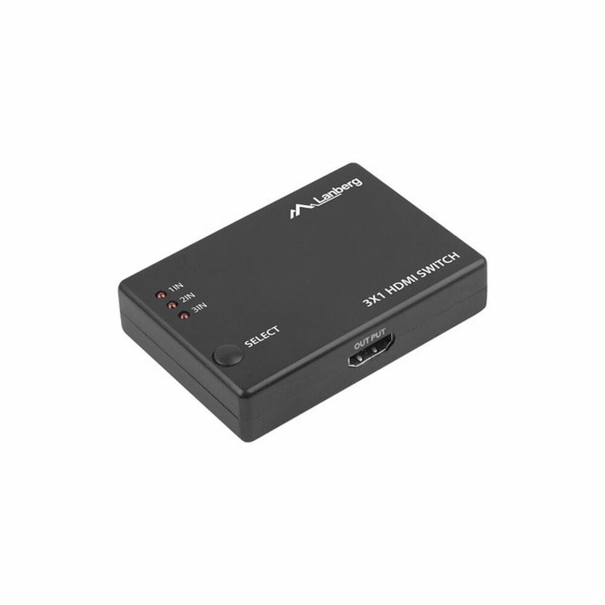 Switch HDMI Lanberg SWV-HDMI, 0003 NERO