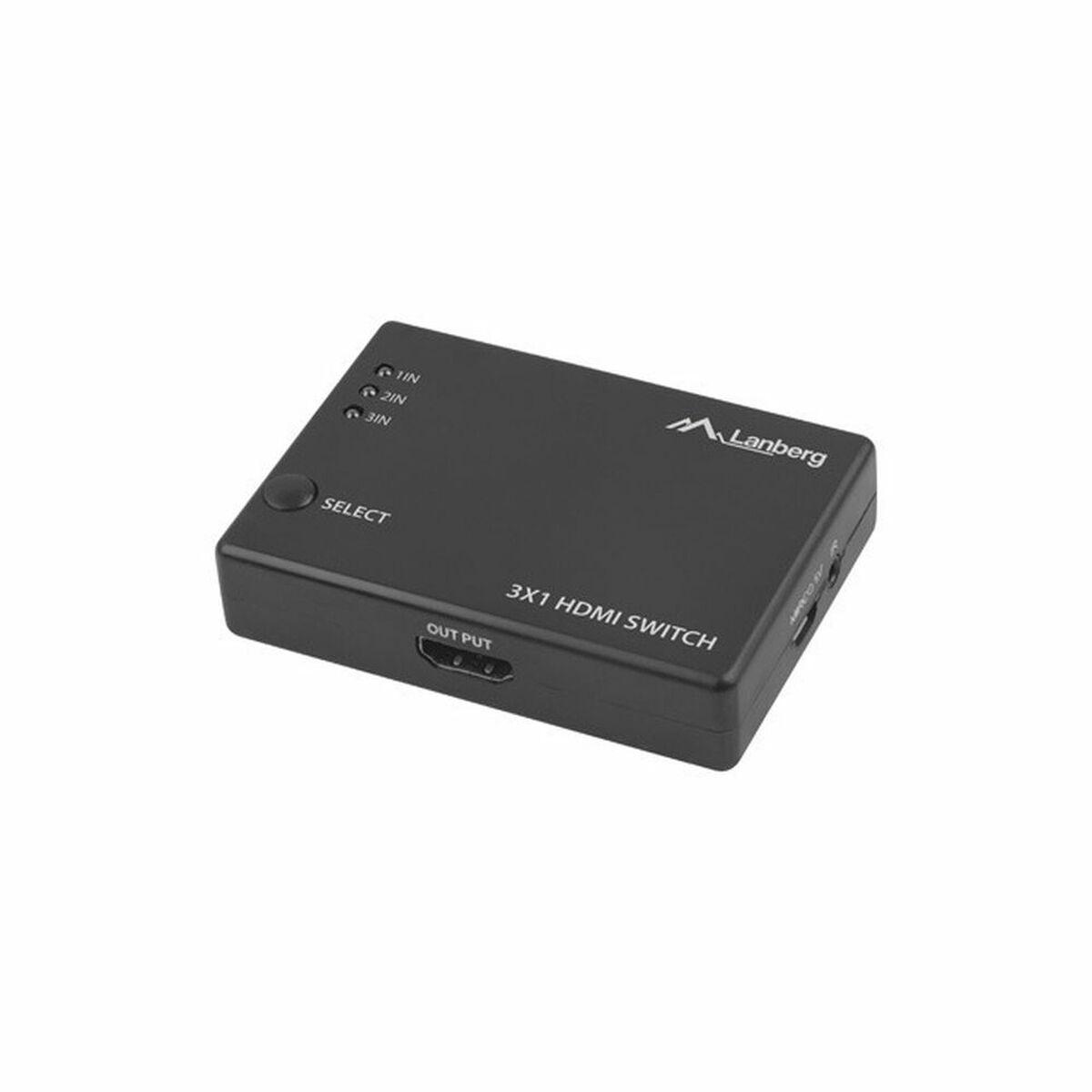 Switch HDMI Lanberg SWV-HDMI, 0003 NERO