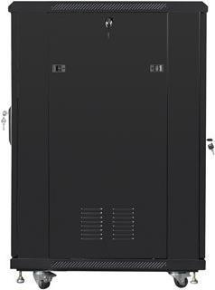 Lanberg FF01-6822-12B - Rack indipendenti - 22U - 800 kg - Lucchetti - Griglie - Piedini regolabili