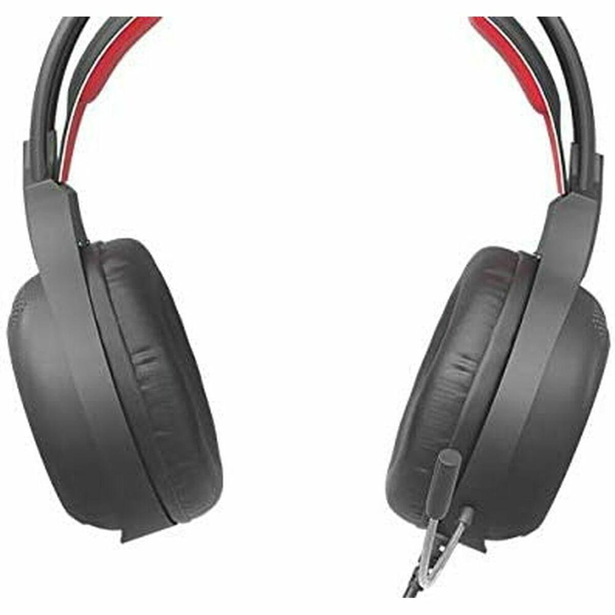 Auricolari con microfono genesi radon 300 nero rosso
