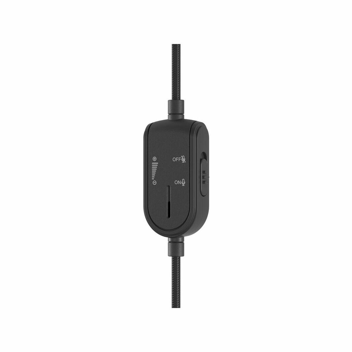 Auricolari con microfono genesi nsg-1658 nero rosso/nero