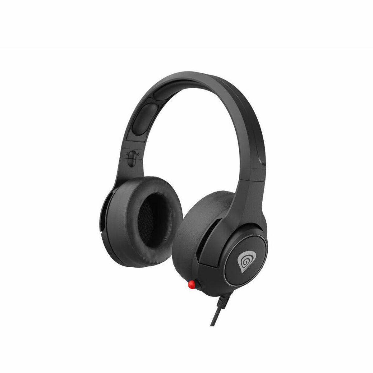 Auricolari con microfono genesi nsg-1658 nero rosso/nero