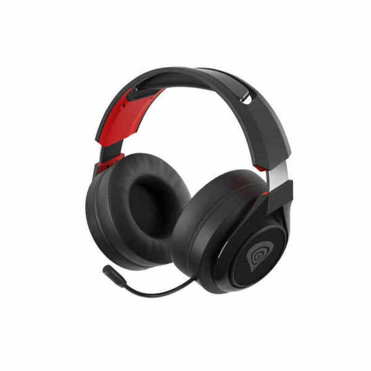 Auricolari con microfono genesi selenio 400 nero rosso/nero