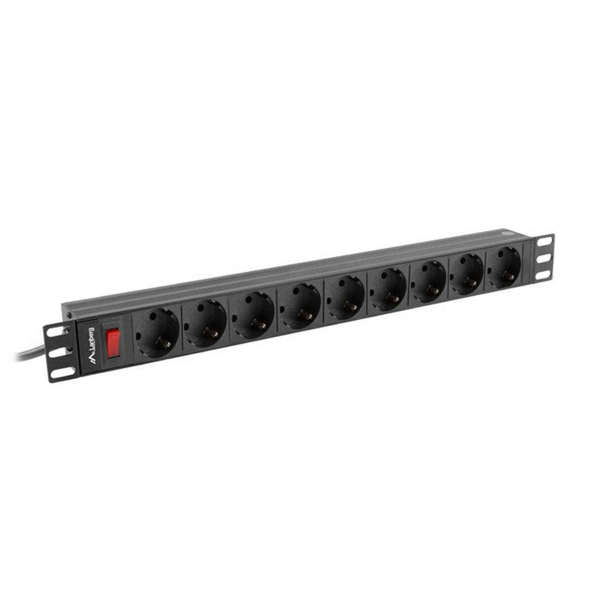 Multipresa 9 Prese Con Interruttore Lanberg PDU-09F-0300-BK 4000 W 220-250 V 16 A 3 m