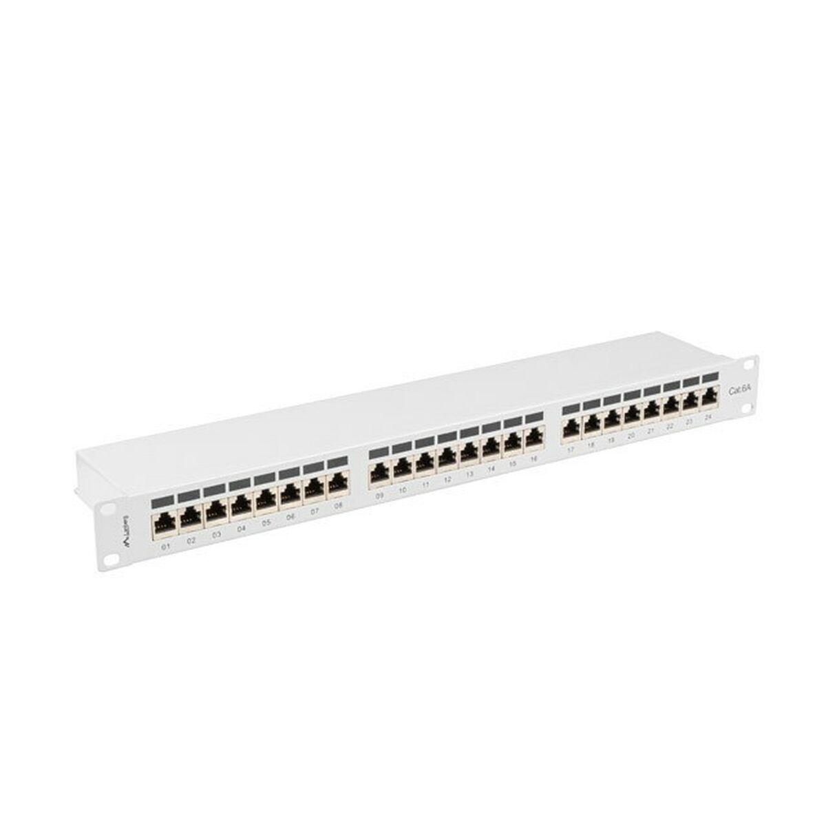 Pannello patch 24 Porte UTP Categoria 5E Lanberg PPSA-1024-S
