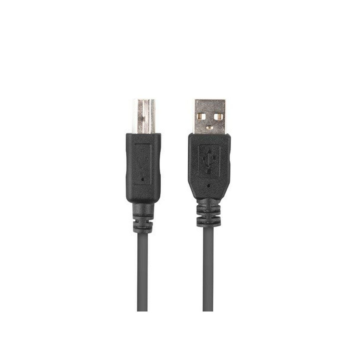 Cavo USB A con USB B Lanberg CA-USBA-15CU-0010-BK Nero 1 m