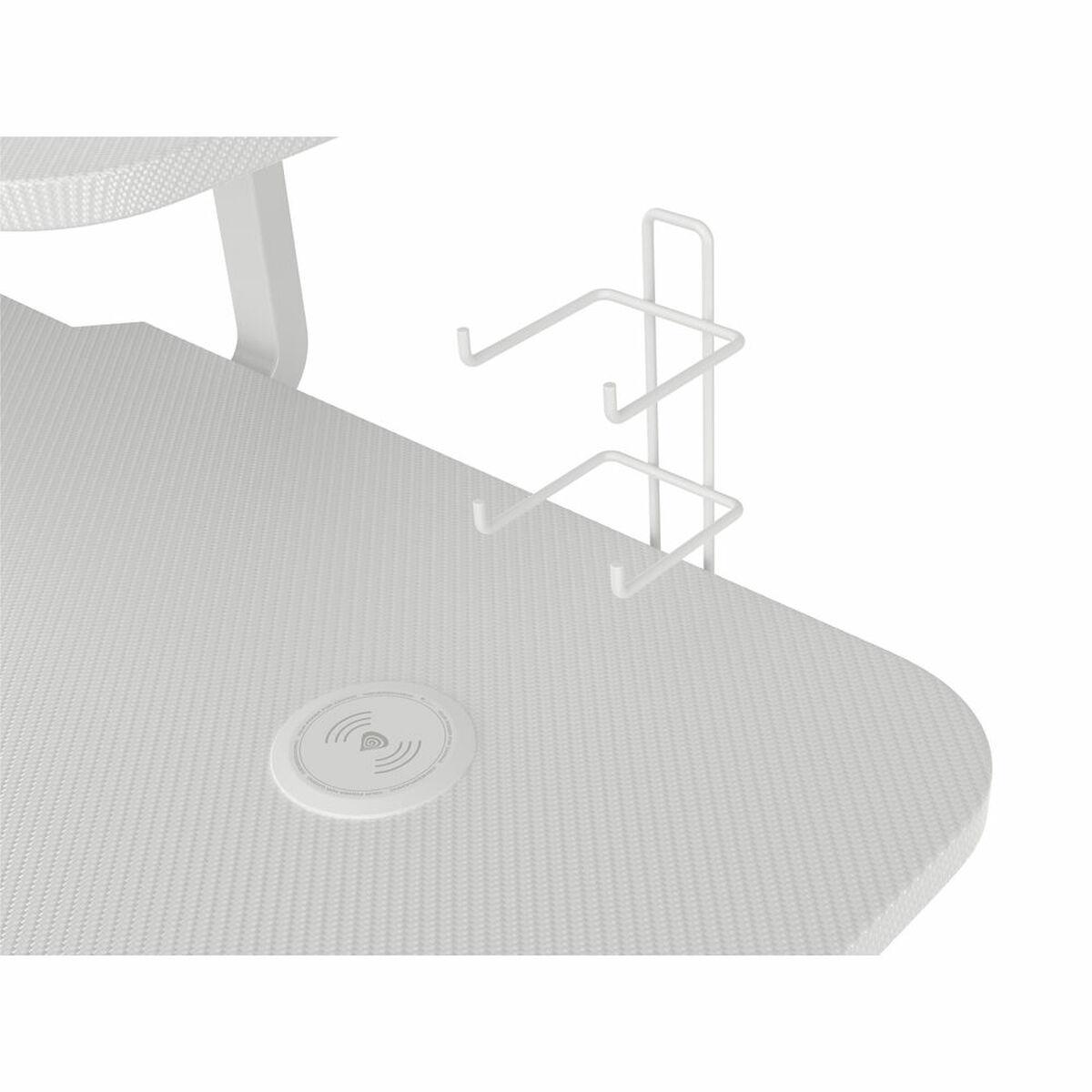Scrivania Gaming Genesis Holm 320 RGB Bianco Legno MDF