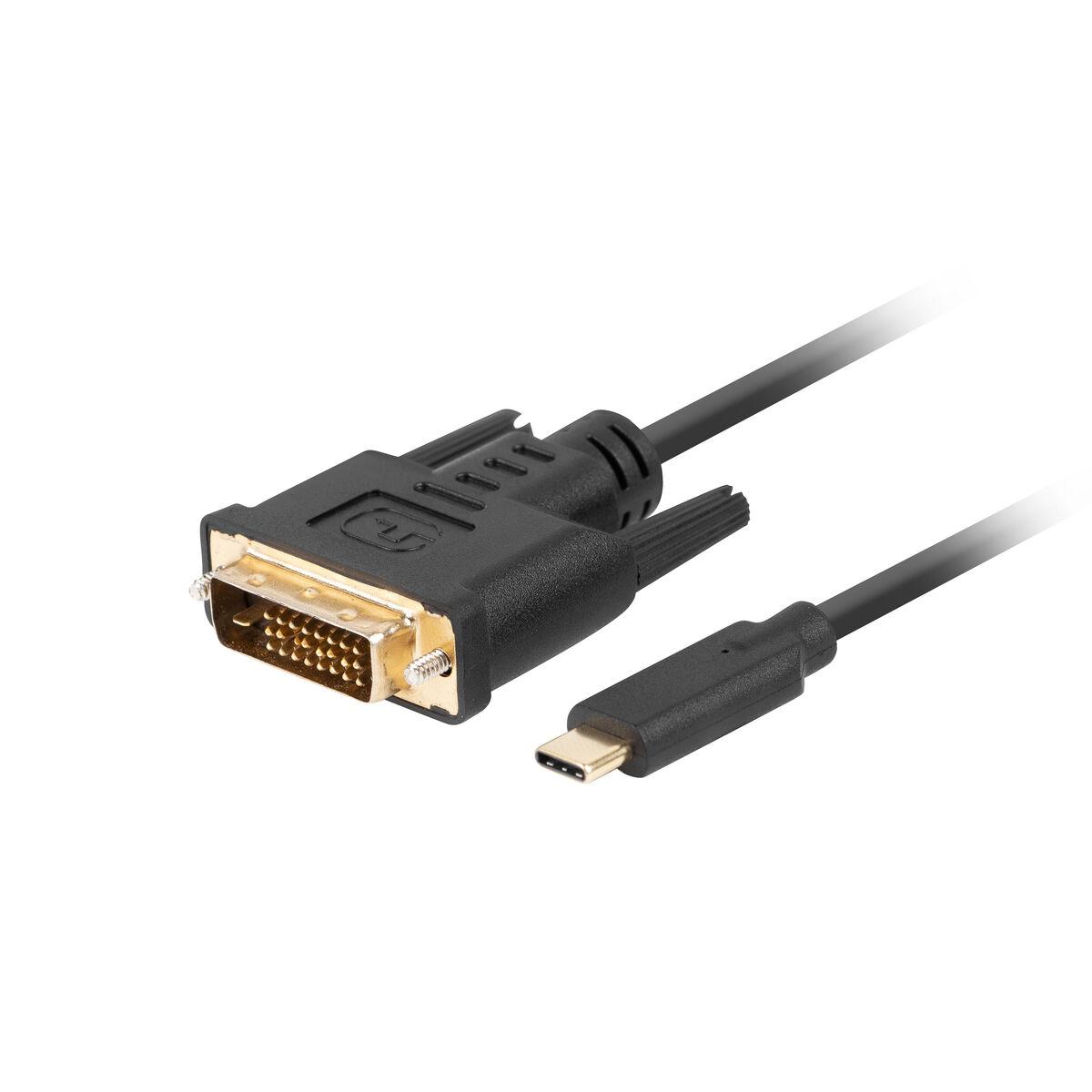 Adattatore Lanberg 24 pin USB-C han - 241 pin digitale DVI han 05 m asst