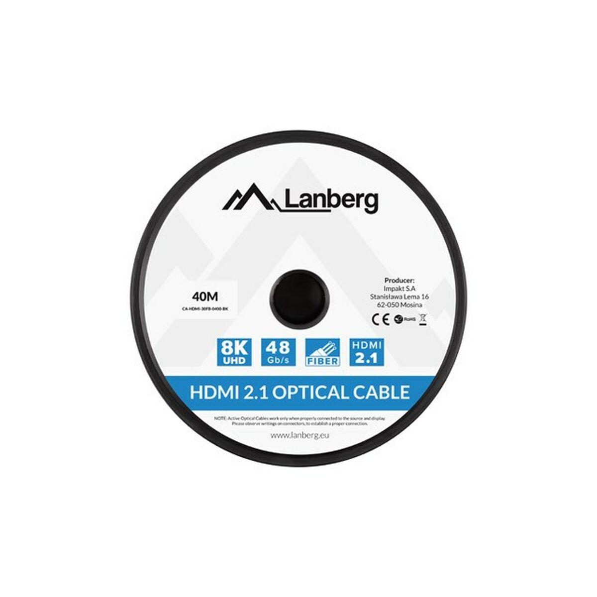 Cavo HDMI Lanberg CA-HDMI-30FB-0400-BK 40 m