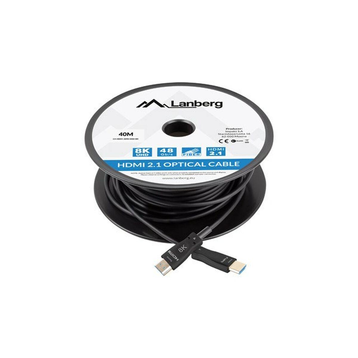 Cavo HDMI Lanberg CA-HDMI-30FB-0400-BK 40 m