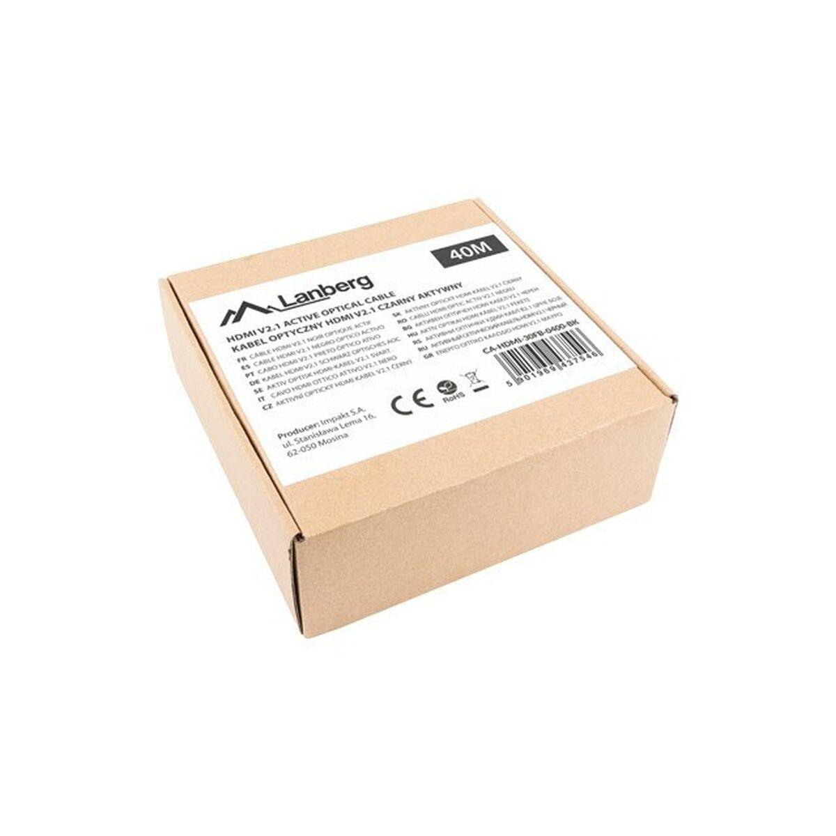 Cavo HDMI Lanberg CA-HDMI-30FB-0400-BK 40 m