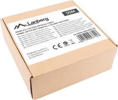 CAVO HDMI MM V2.1 50M 8K OTTICO AOC CA-HDMI-30FB-0500-BK