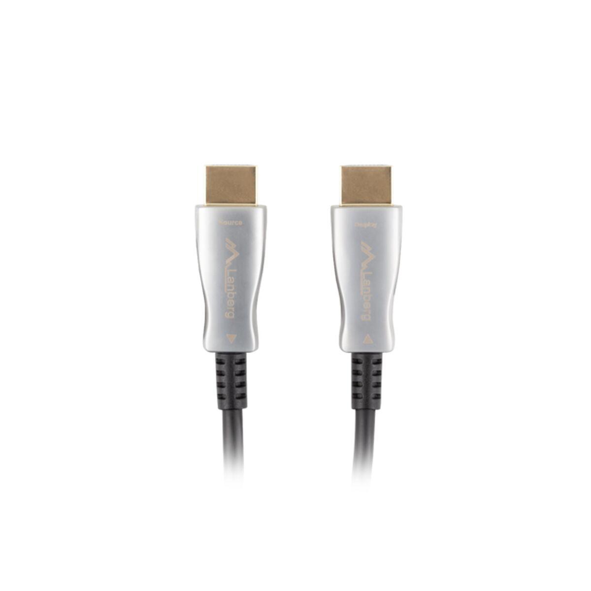 Cavo HDMI Lanberg CA-HDMI-20FB-0100-BK Nero 10 m