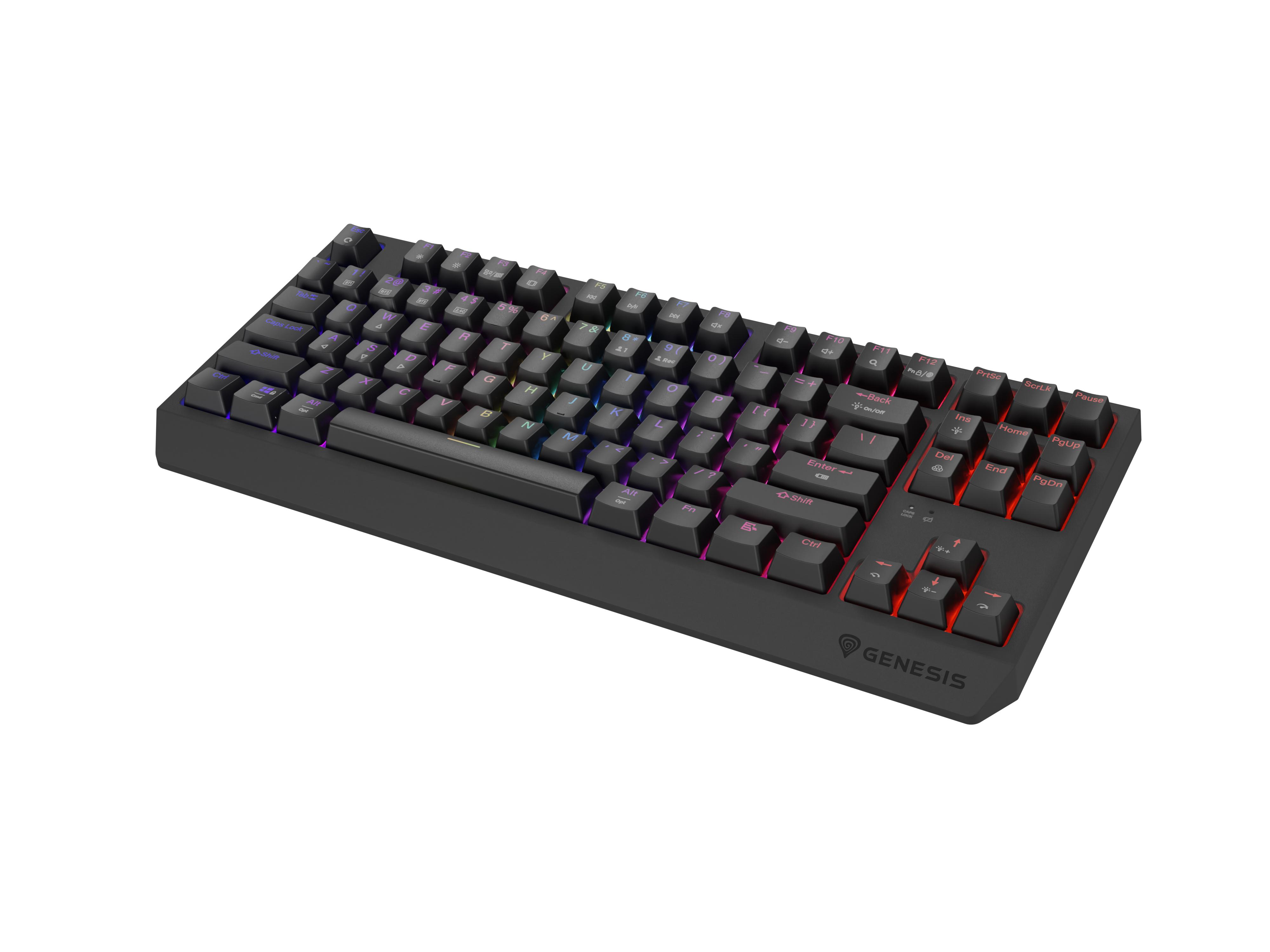 GENESIS Thor 230 TKL tastiera Gaming USB RF Wireless Bluetooth QWERTY Nero