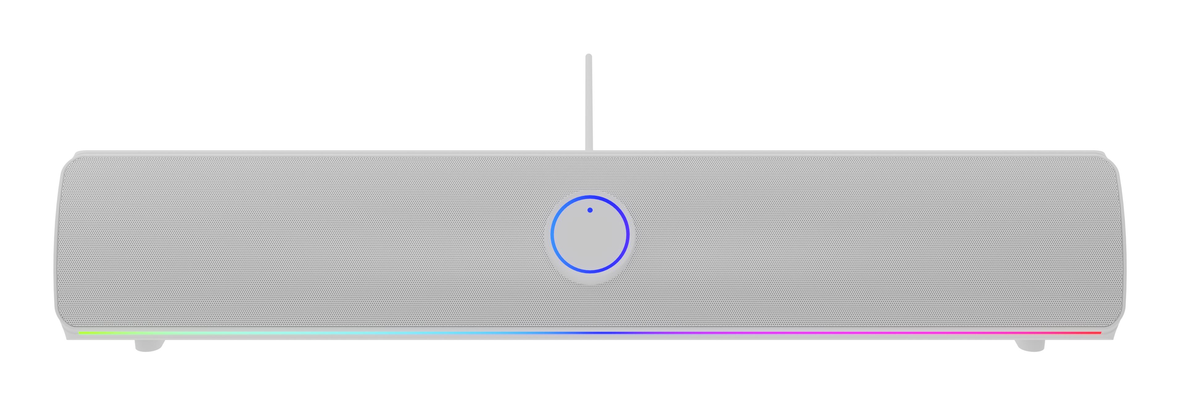 GENESIS NCS-2305 altoparlante soundbar Bianco 2.0 canali 10 W