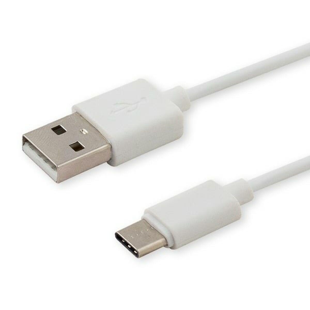 Cavo USB A CON USB C SAVIO CL-125 Bianco 1 m