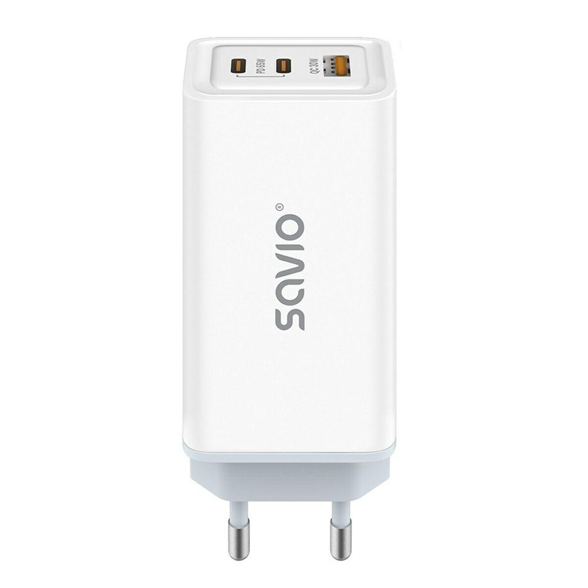 Caricabatterie da Parete Savio LA-07 Bianco 65 W
