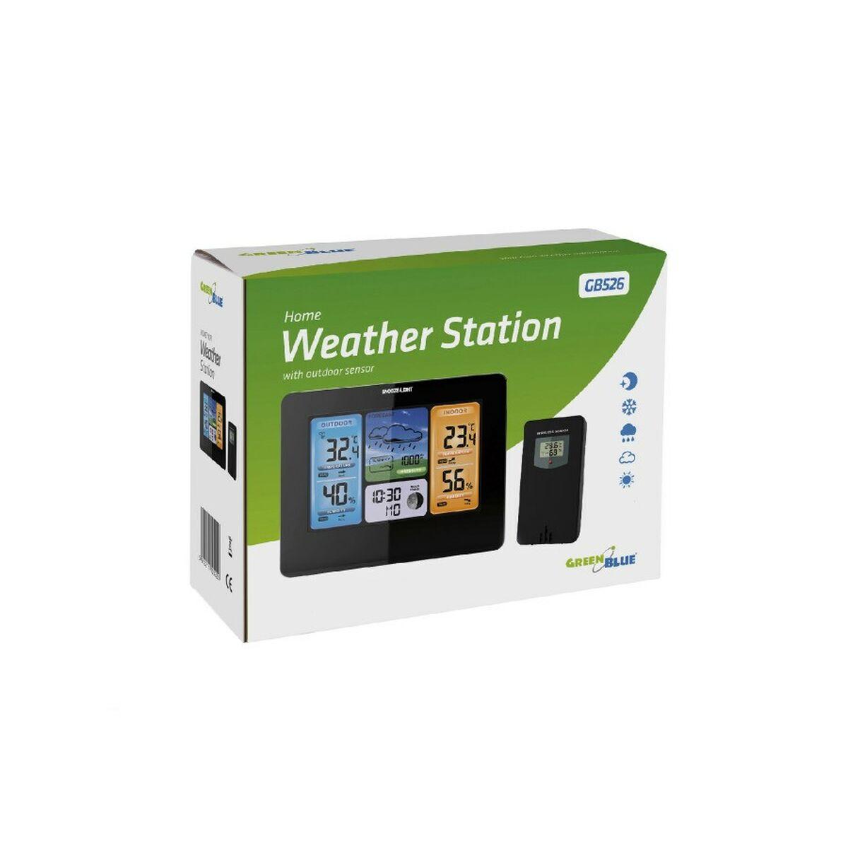 Stazione Meteorologica Multifunzione Greenblue GB526 Nero SÃƒÂ¬