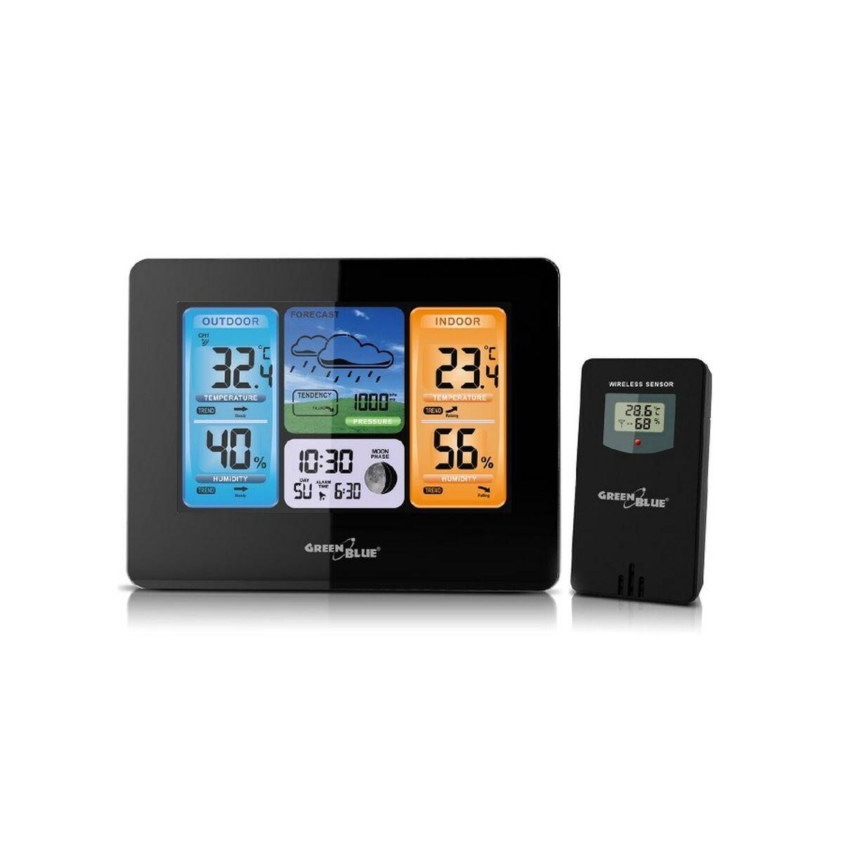 Stazione Meteorologica Multifunzione Greenblue GB526 Nero SÃƒÂ¬