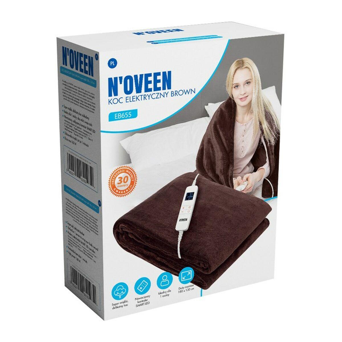 Coperta Elettrica N'oveen EB655 180 x 130 cm Marrone Bronce