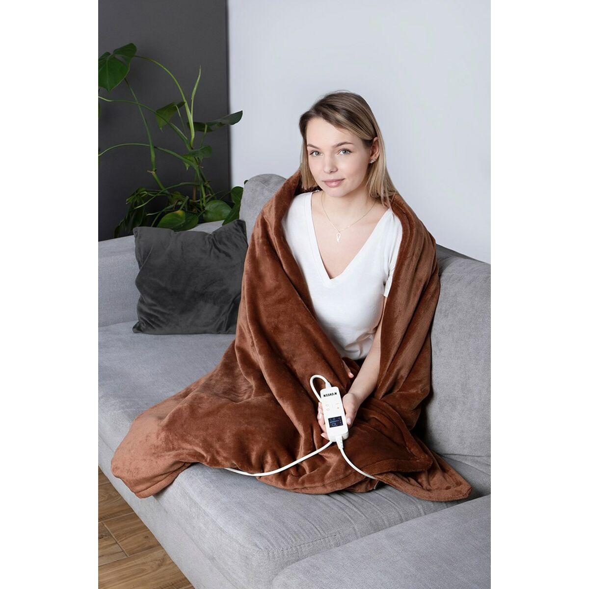 Coperta Elettrica N'oveen EB655 180 x 130 cm Marrone Bronce