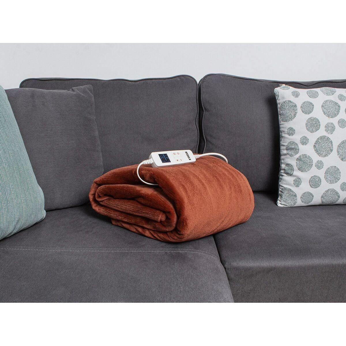 Coperta Elettrica N'oveen EB655 180 x 130 cm Marrone Bronce