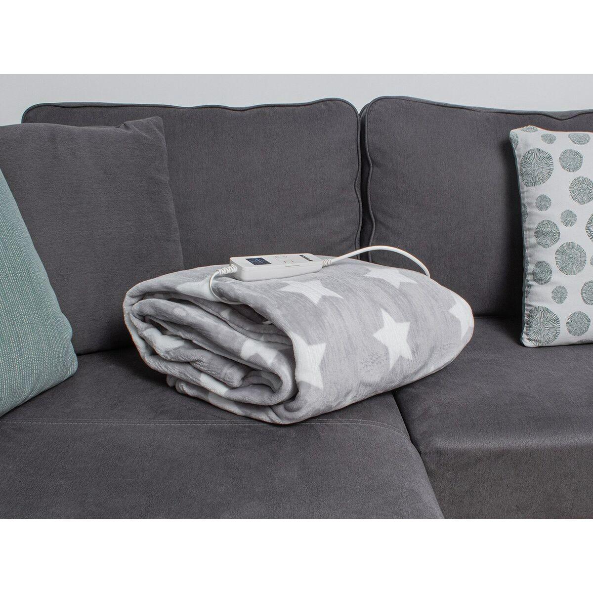 Coperta Elettrica N'oveen EB651 180 x 130 cm Grigio Stelle