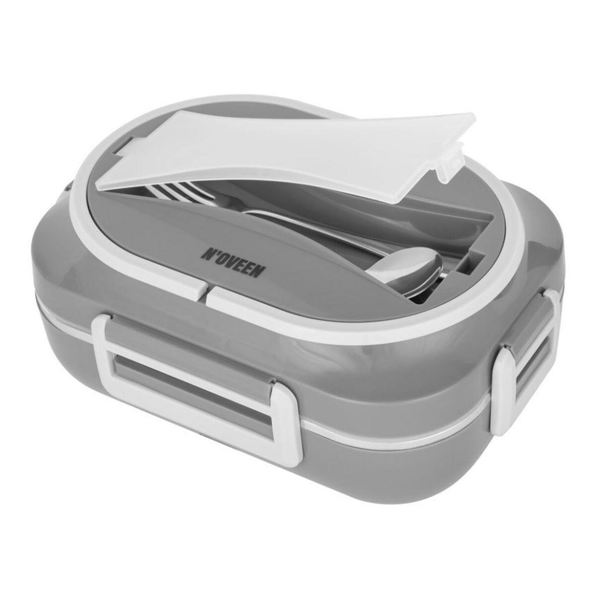 Porta pranzo N'oveen LB540 Grigio scuro Acciaio inossidabile 1 L 24 x 11 x 18,5 cm
