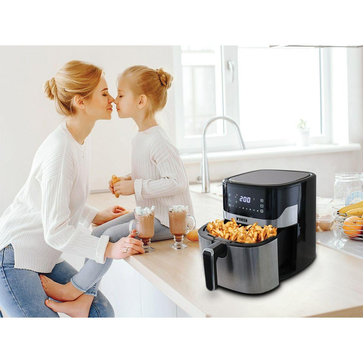 Friggitrice senza Olio N'oveen AF550 Nero 1600 W 6,5 L