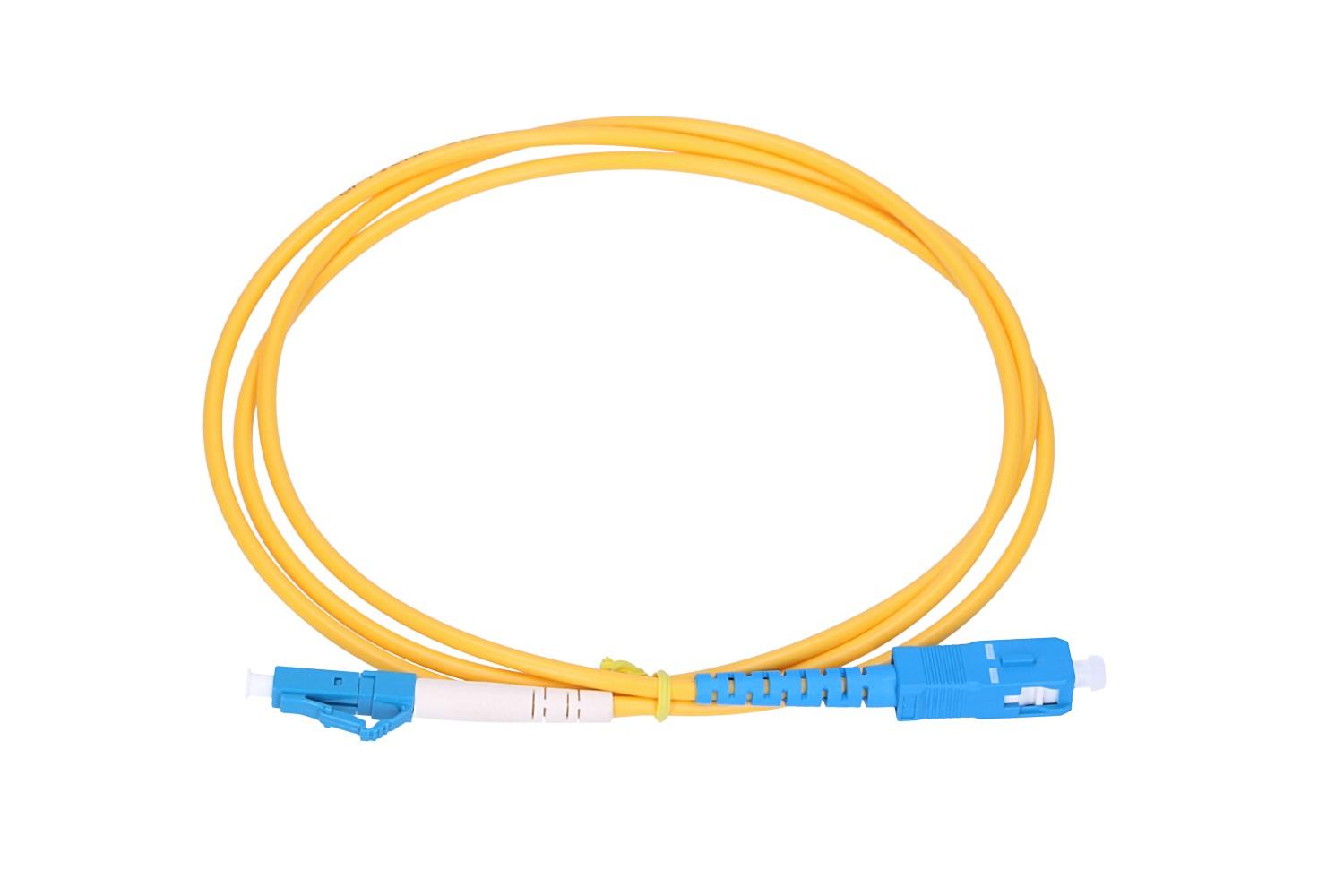 Extralink SC/UPC-LC/UPC Patchcord Monomodale Simplex G657A 3mm 1m