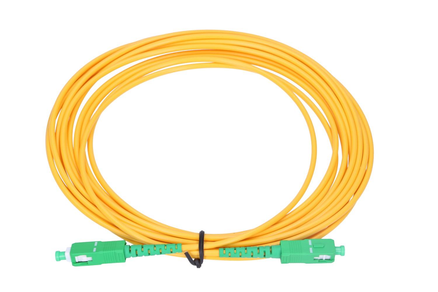 Extralink SC/APC-SC/APC | Patchcord | Monomodale, Simplex, 3mm, 7m
