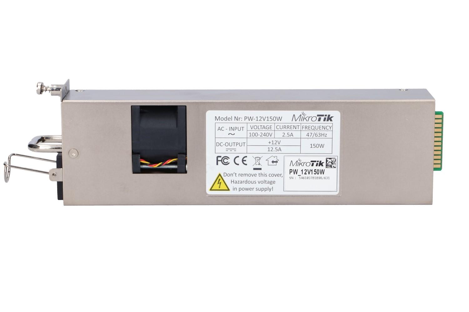 MikroTik 12POW150 | Alimentatore | Hot Swap, 12V, 150W dedicato a CCR1072-1G-8S+