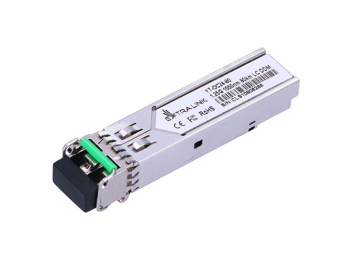 Extralink SFP 1.25G Modulo SFP 125Gbps LC/UPC 1550nm 80km single mode DOM