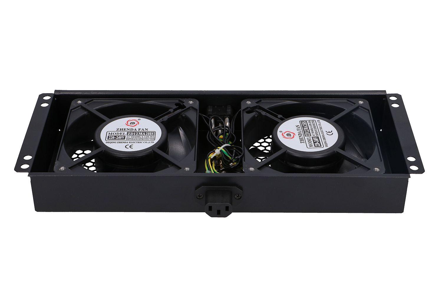 Extralink Ventilatore a 4 vie per armadietti in piedi cavo da 2 m con spina UE