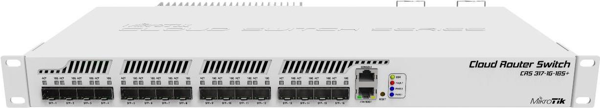 Mikrotik CRS317-1G-16SRM interruttore di rete Gestito L3 Nessuno 1U Grigio