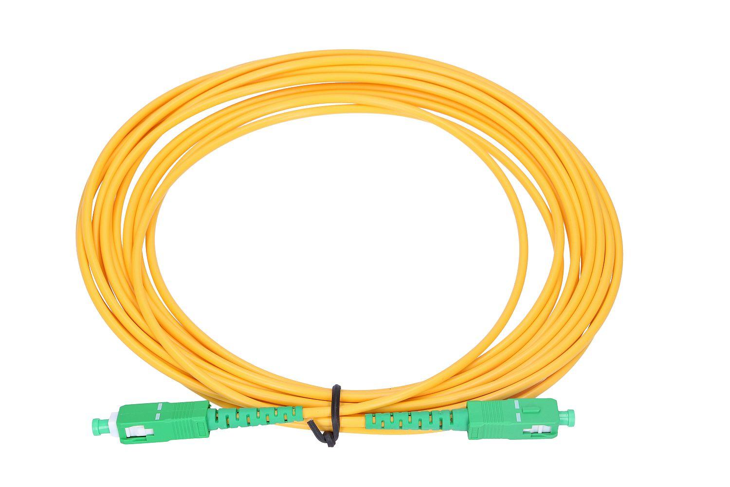 Extralink SC/APC-SC/APC | Patchcord | Monomodale, Simplex, G.652D, 3mm, 5m