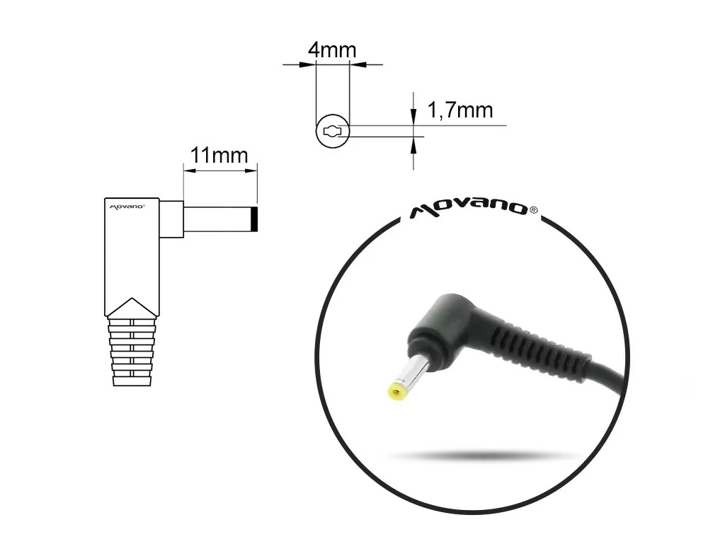 ALIMENTATORE 20V 2.25A 4.0X1.7 - LENOVO