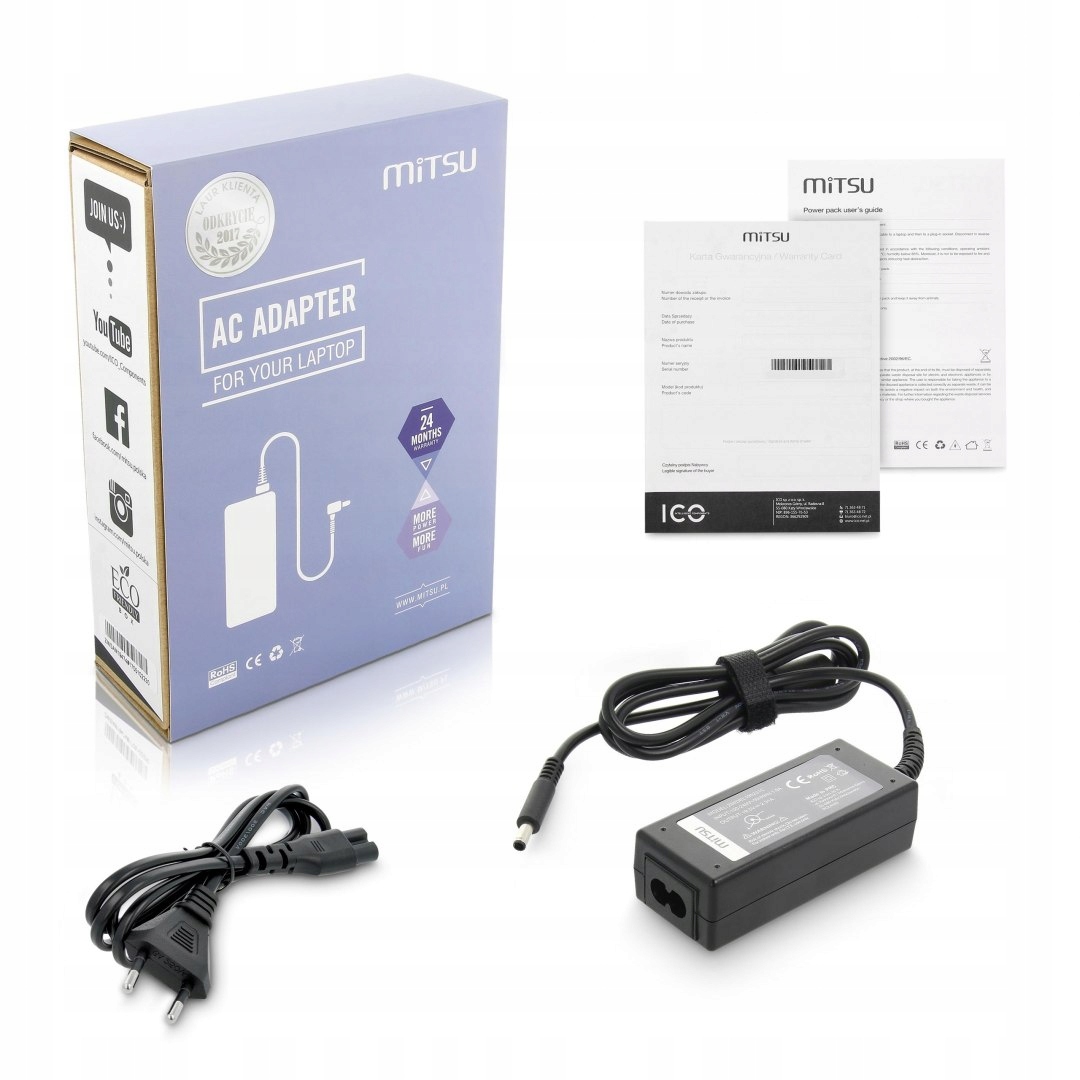 ALIMENTATORE 19,5V 2,31A 4,5X3,0 PIN - DELL