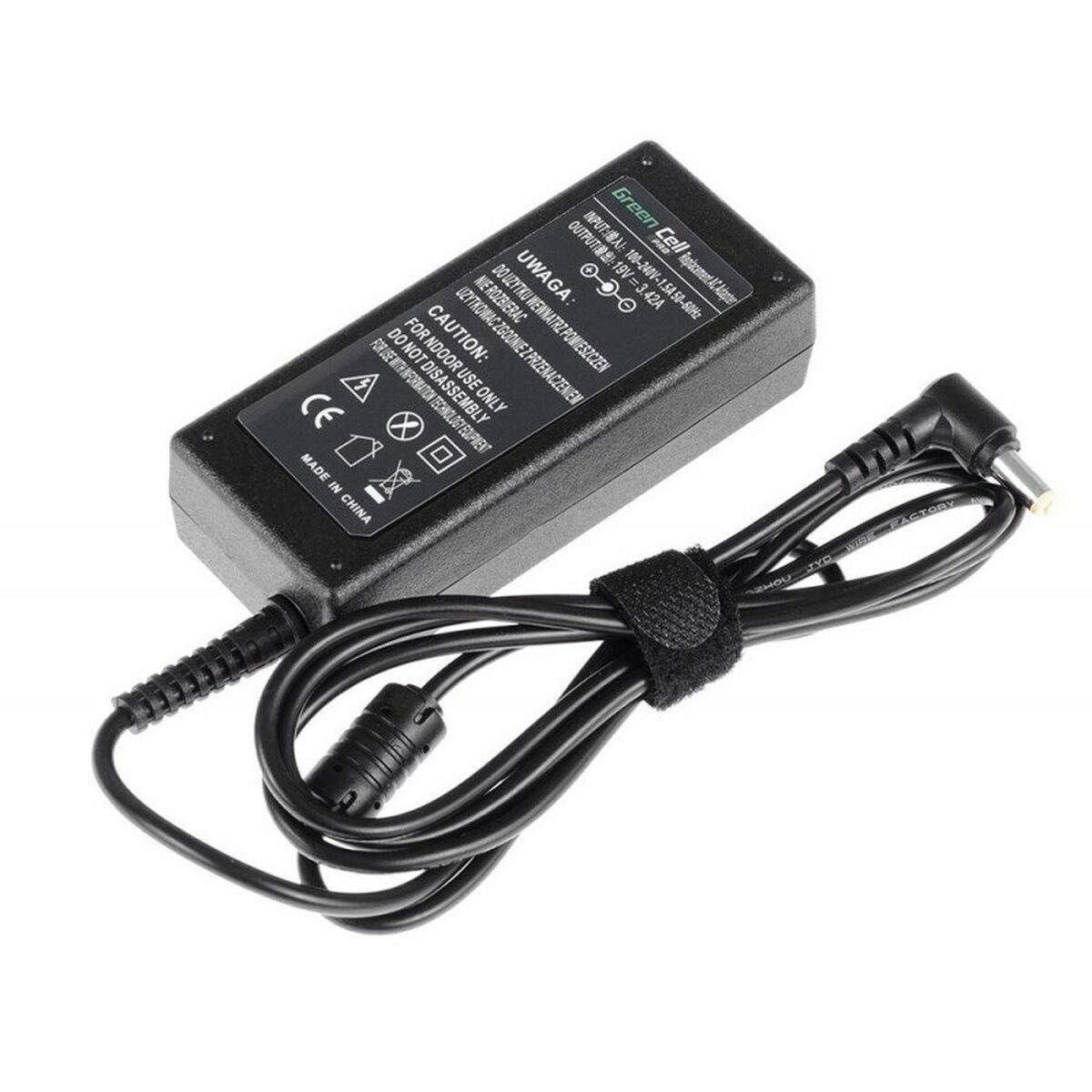 Green Cell AD01P adattatore e invertitore Interno 60 W Nero (Green Cell Pro Charger for Acer Aspire 19V 3.42A 65W - Black)