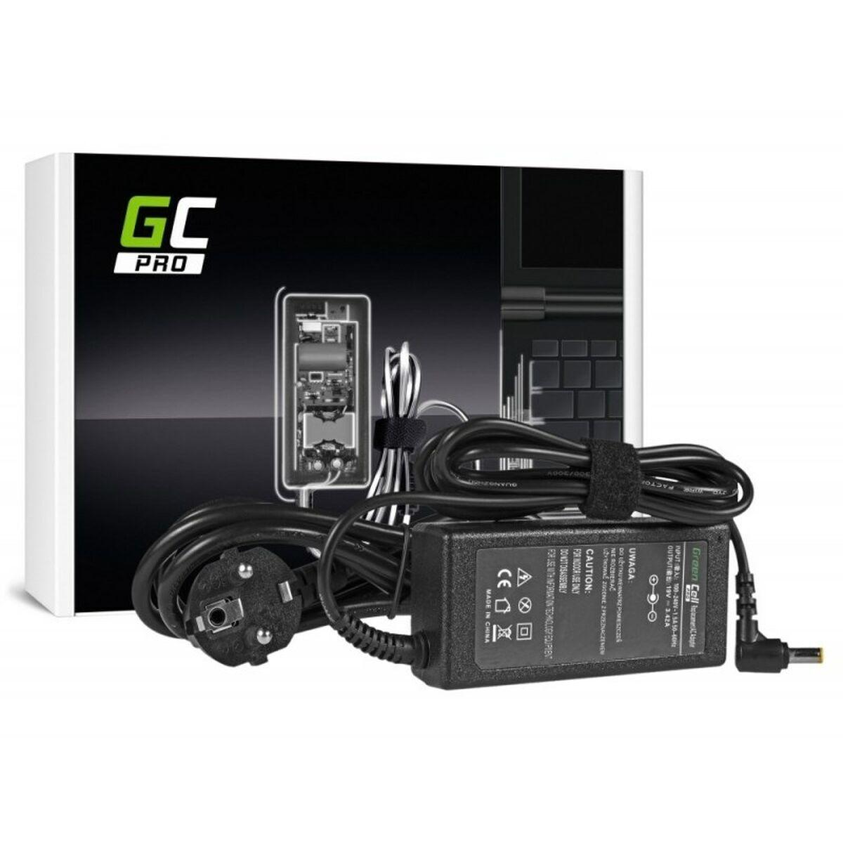 Green Cell AD01P adattatore e invertitore Interno 60 W Nero (Green Cell Pro Charger for Acer Aspire 19V 3.42A 65W - Black)