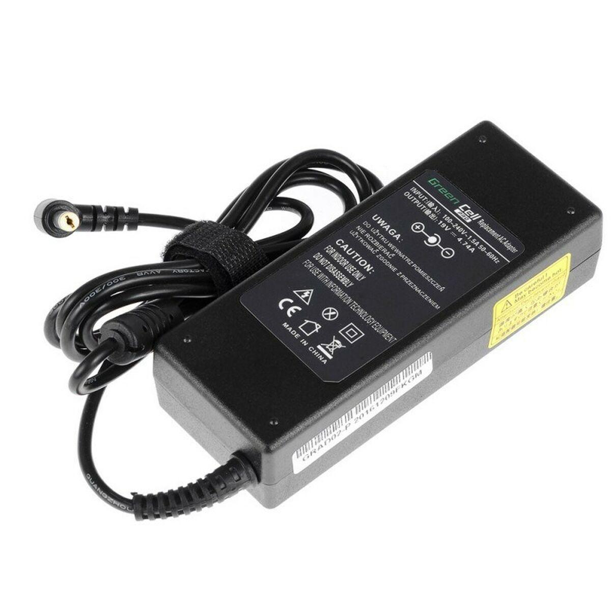 Green Cell AD02P adattatore e invertitore Interno 90 W Nero (Green Cell Pro Charger for Acer Aspire 19V 4.74A 90W - Black)