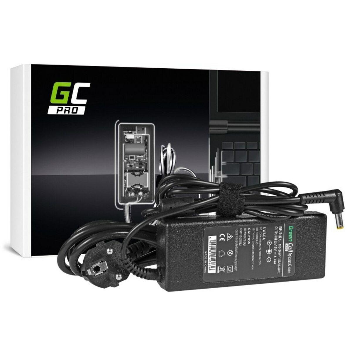 Green Cell AD02P adattatore e invertitore Interno 90 W Nero (Green Cell Pro Charger for Acer Aspire 19V 4.74A 90W - Black)