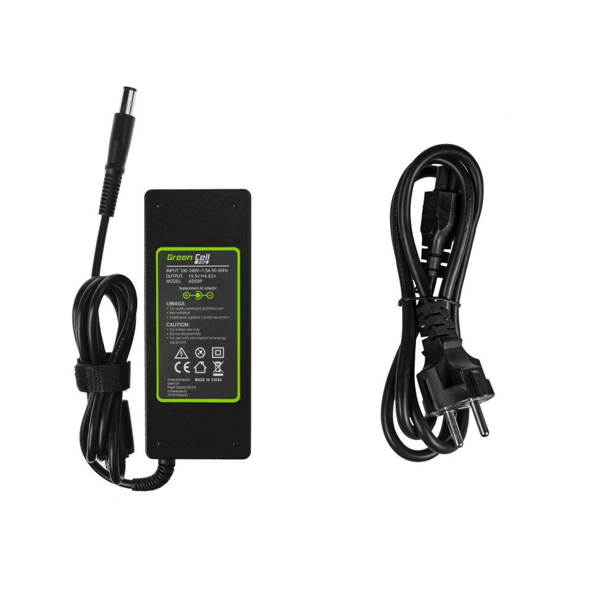 Green Cell AD09P adattatore e invertitore Interno 90 W Nero (Green Cell Pro Charger for Dell, 19.5V 4.62A 90W - Black)