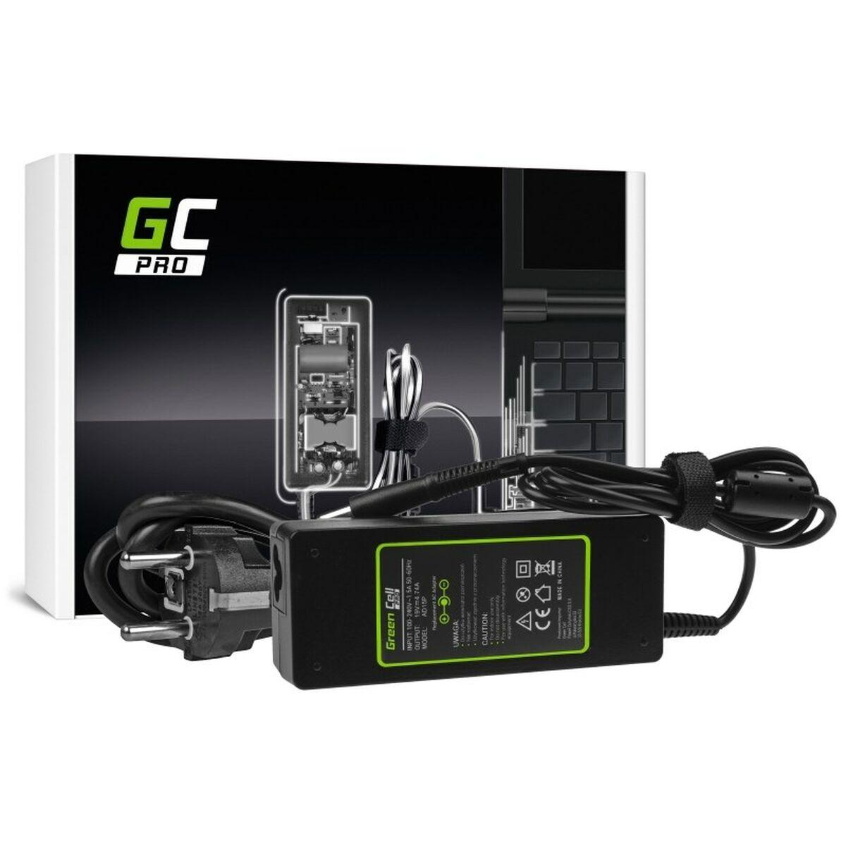 Green Cell AD15P adattatore e invertitore Interno 90 W Nero (Green Cell PRO AC Adapter 19V, 4.74A for HP Pavilion, ProBook, Env