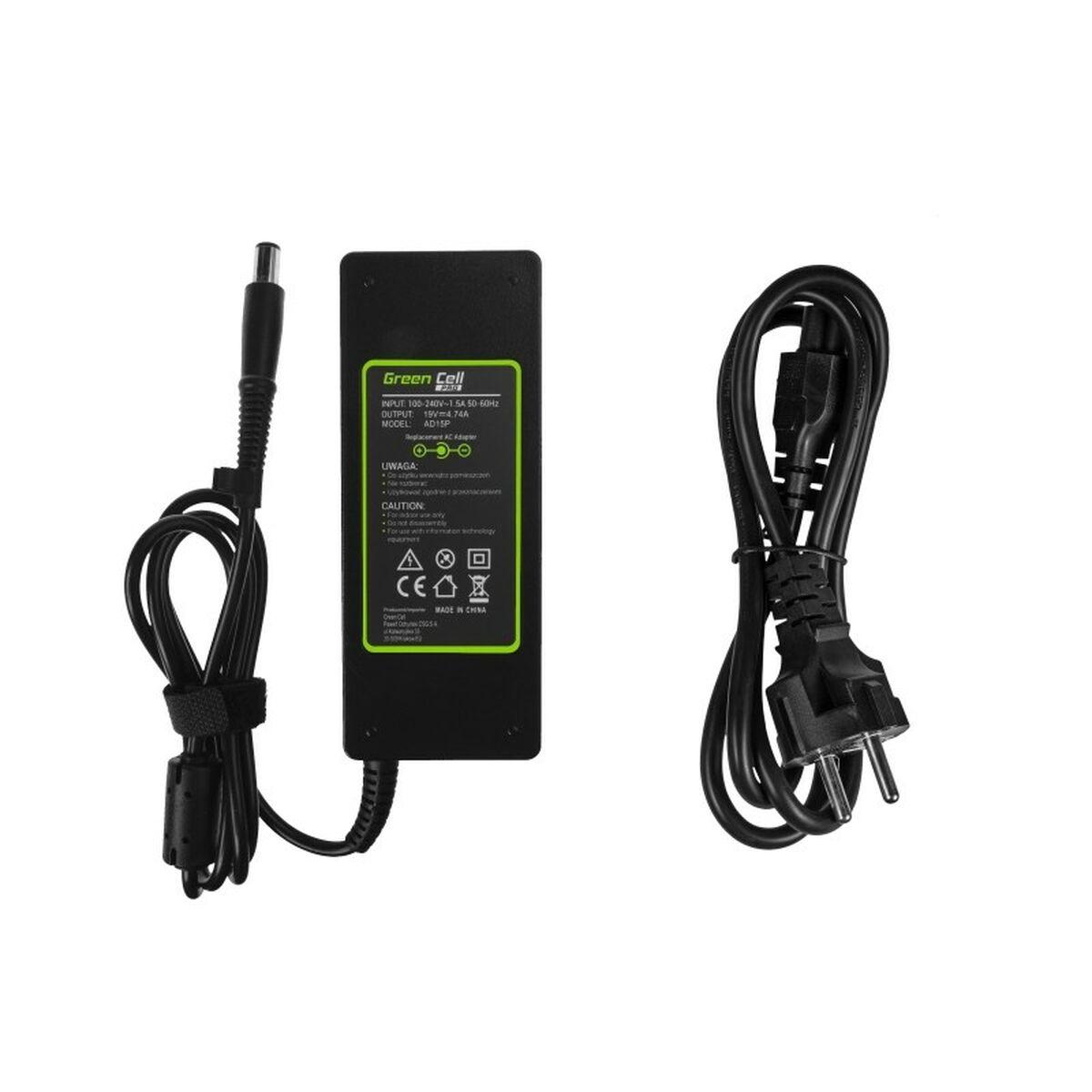 Green Cell AD15P adattatore e invertitore Interno 90 W Nero (Green Cell PRO AC Adapter 19V, 4.74A for HP Pavilion, ProBook, Env